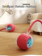 Ballon jouet pour chat avec détection d'obstacles intelligente – se déplace librement dans la pièce