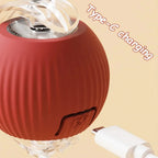 Ballon roulant pour chat avec port de charge USB Type-C intégré – jouet électronique rechargeable