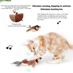 Jouet Oiseau Interactif pour Chat – Électrique Rechargeable