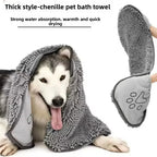 Serviette de Bain Ultra-Absorbante pour Chien & Chat