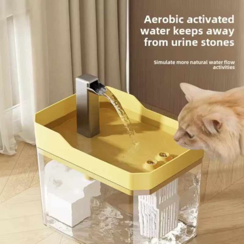 Fontaine à Eau Automatique pour Chat — Distributeur avec Filtre et Circulation Continue