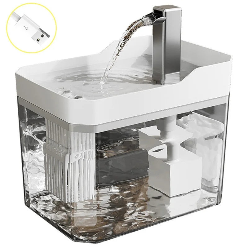 Fontaine à Eau Automatique pour Chat — Distributeur avec Filtre et Circulation Continue